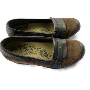 Merrell Shoes Plaza Moc Dark Coffee Loafers Heels